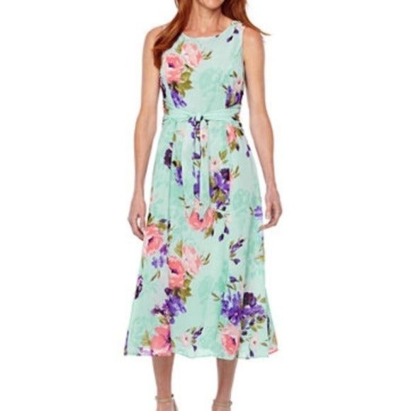 Black Label Dresses & Skirts - NWT Black Label by Evan Picone Blue Floral Dress N